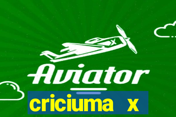 criciuma x fluminense palpite